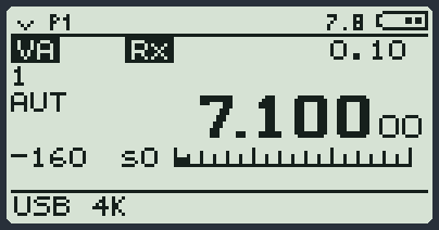 In banda laterale (USB) sui 7 MHz, con la scheda Si4732.